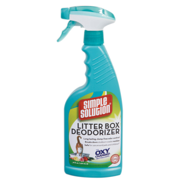 Cat Litter Box Odor Deodorizer Oxy Charged 16 Fl Oz Spray Simple