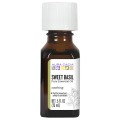 Sweet Basil Soothing Pure Essential Oil .5 fl oz (15 ml) Aura Cacia