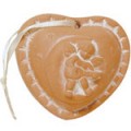 Terra Cotta Aromatherapy Heart-Shaped Diffuser Aura Cacia CLOSEOUT