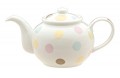 Typhoon 6 Cup Pastel Polka Dot Fine Porcelain Teapot