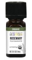 Rosemary Activating Pure Essential Oil Organic .25 fl oz (7.4 ml) Aura Cacia