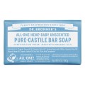 Pure Castile Bar Soap All-One Hemp Baby Unscented Organic 5 oz (140g) Dr. Bronner's