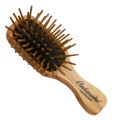 Hairbrush Wooden Handle with Pneumatic Brushes Olivewood Pins Ambassador Hairbrushes 5116
