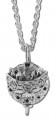 Diffuser/Aromatherapy Pewter Noah's Ark Necklace 24" Rhodium Chain Quantum Mfg/Lotus Light