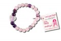 Live Love Hope Pink United Genuine Rose Quartz & Amethyst Bracelet Good Health Zorbitz