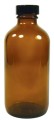 8 oz(240ml) Amber Glass Bottle with Cap 8 fl oz Aura Cacia