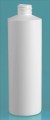 16 oz Plastic White HDPE Cylinder Bottle 28/410 Neck (No Cap)