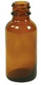 1 oz Amber Boston Round Glass Bottle (6 count) Aura Cacia