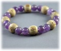 Karmalogy Lucky Karma Beads Amethyst Good Health & Inner Strength Bracelet Zorbitz