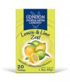 Lemon & Lime Zest Herbal Tea Infusion 20 Bags London Fruit & Herb