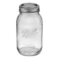 32 oz (Quart) Regular Mouth Mason Jars x 12 Ball