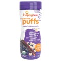 Superfood Puffs Organic Grain Snack Purple Carrot & Blueberry 2.1 oz(60g) Happy Baby Organics
