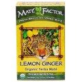 Lemon Ginger Yerba Mate Organic Tea 20 Tea Bags The Maté Factor