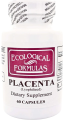 Placenta Glandular Lypholized Bovine 250mg 60 Caps Ecological Formulas