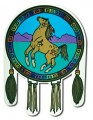 Stained Glass Decal Horse Electrostatic Window Transparencies Native Visions/Lotus Brands