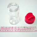 3.5 oz Spice Jar Clear PET Plastic with Combo Cap
