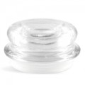 70mm Glass Dome Lid Top w/ Plastic Seal for Apothecary Jars OVERSTOCK