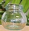 10.5 oz Leonardo Clear Glass Jar With Gold Metal Lug Cap 314 ml