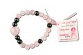 Live Love Hope Pink United Genuine Rose Quartz & Magnetic Hematite Bracelet Happiness Zorbitz