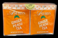 Ginger Peach Black Tea Blend 20 Tea Bags Box Ashbys of London
