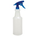 28 oz Plastic Natural Bottle HDPE with Trigger Sprayer