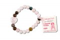 Live Love Hope Pink United Genuine Rose Quartz & Agate Bracelet Unexpected Miracles Zorbitz