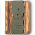 Baudelaire Soap Dish Ash Wood Rectangle 3.5" x 4.5"