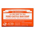 Pure Castile Bar Soap All-One Hemp Tea Tree Organic 5 oz (140g) Dr. Bronner's