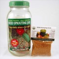 Handy Pantry Seed Sprouting Jar, Lid & Seeds Kit 1/2 Gallon Size Jar