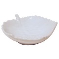 Tea Leaf White Ceramic Tea Caddy/Tray HIC